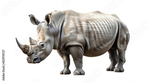 rhino isolated on white © hallowen