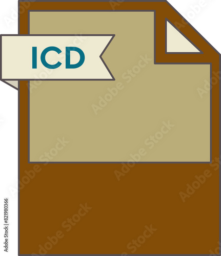 ICD File format icon minimal © umerawanpk