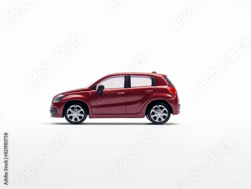 White city car standing on white background © Niks Ads