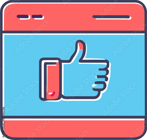likes and collections, icon offset fill