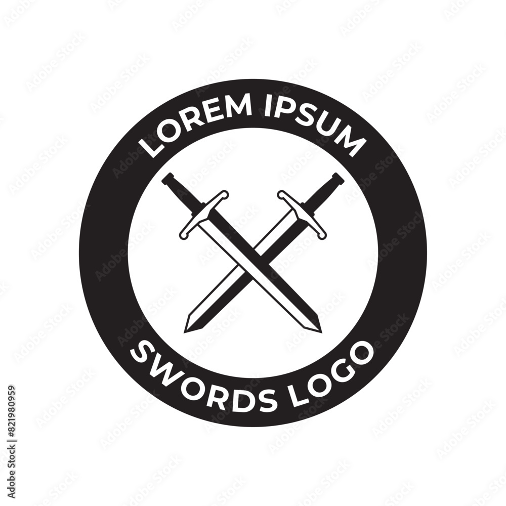 Sword logo icon vector illustration design isolated on white background Sword logo icon vector illustration design isolated on white background