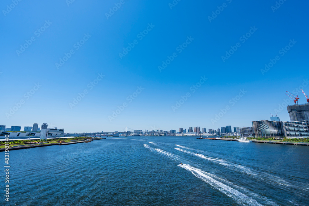 豊州大橋から望む東京湾の風景（2024年5月）