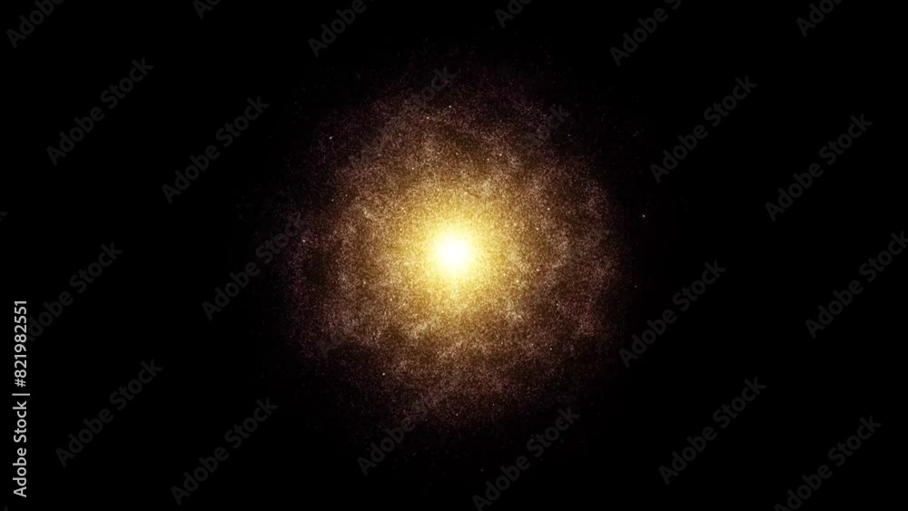 Seamless yellow pulverization sheeny sparkling center rays background loop. Looped nucleus source root fraction animation. Seamless yellow pulverization sheeny sparkling center rays background loop. Looped nucleus source root fraction animation.