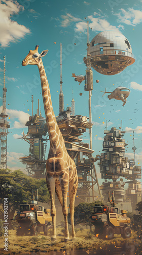 Technological Savanna: Witness untethered breakthroughs in the technological savanna, where innovation runs wild amidst the silicon plains. photo