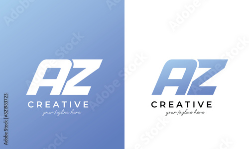 az logo or az logo design for business and company 
