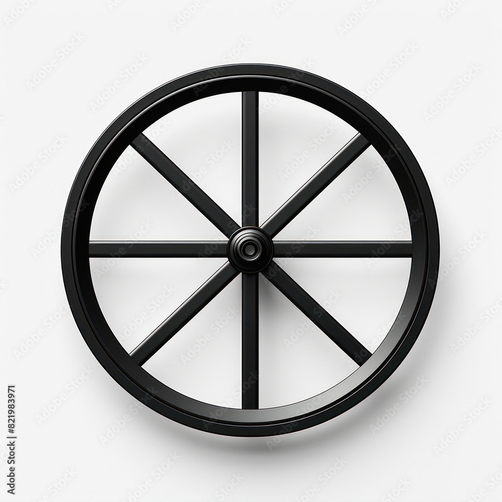 Obraz premium creative car mac wheels on white background