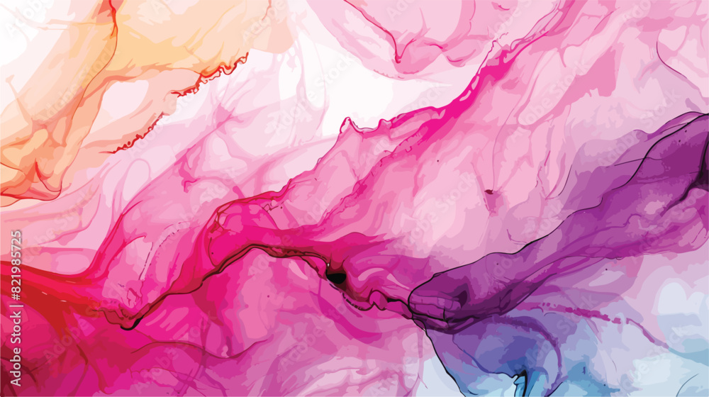Digital Luxury Abstract Fluid Art Painting In Alcohol