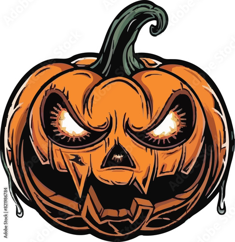 Halloween pumkin icon. vector illustration.