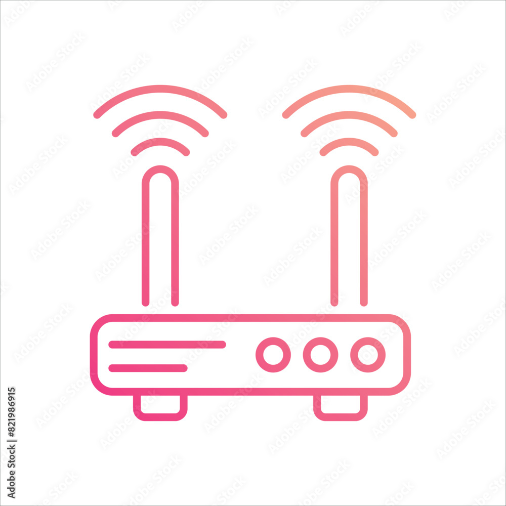 Router Icon editable stock vector icon Router Icon editable stock vector icon