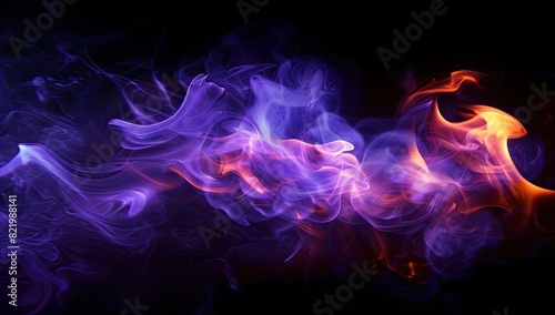 Close-Up of Vibrant Candle Flame photo