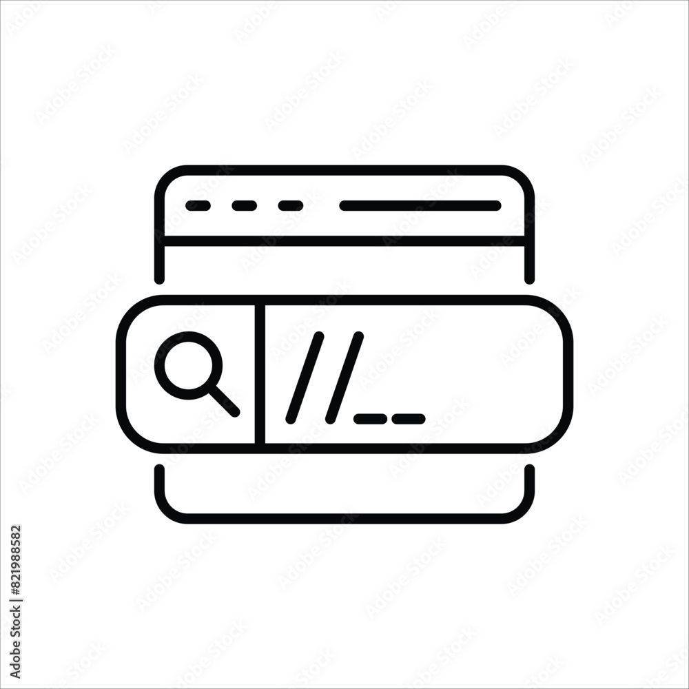 Search Engine Icon editable stock vector icon Search Engine Icon editable stock vector icon