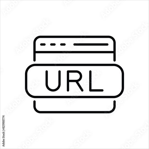 Url Icon editable stock vector icon