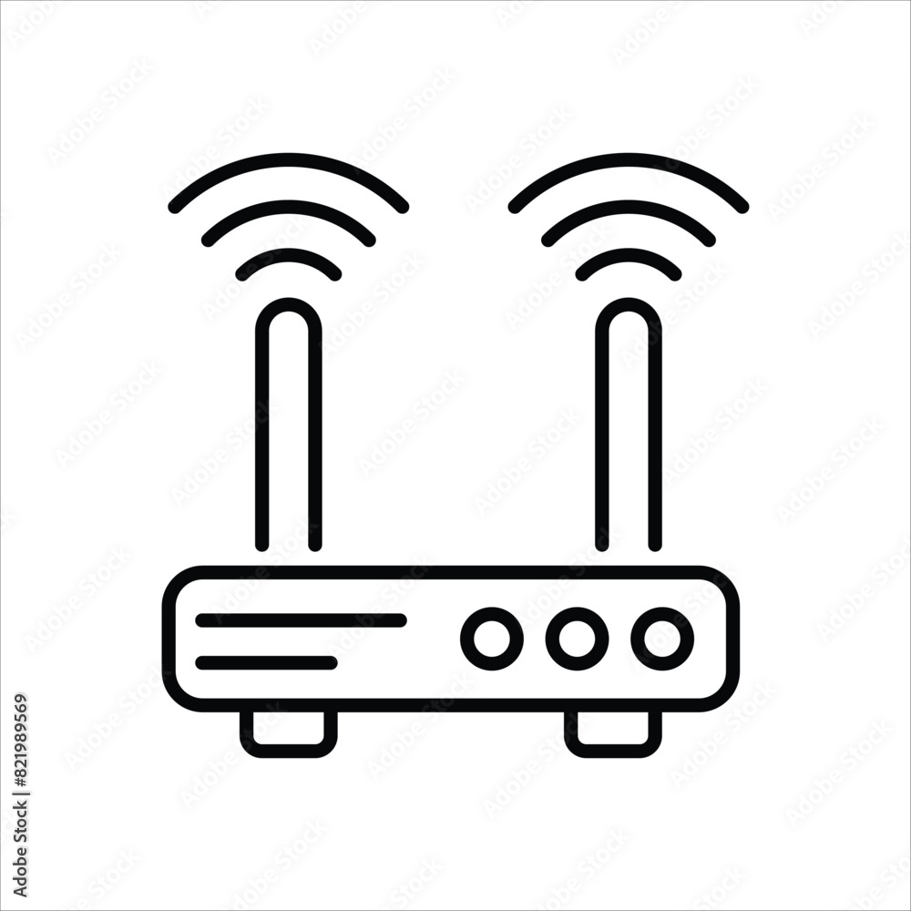 Router Icon editable stock vector icon Router Icon editable stock vector icon