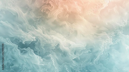 Soft and dreamy, this textured background features a blend of ethereal clouds and swirling layers of pastel colors.