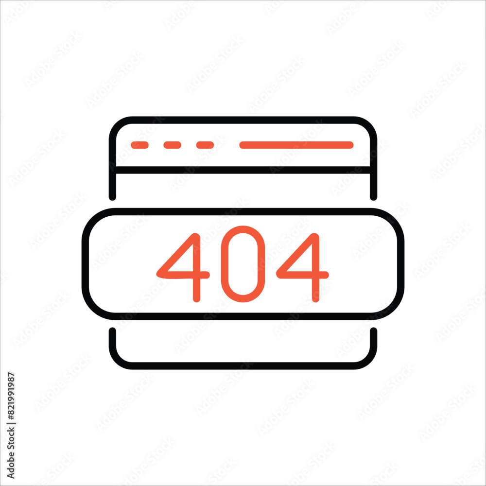 Error 404 Icon editable stock vector icon Error 404 Icon editable stock vector icon