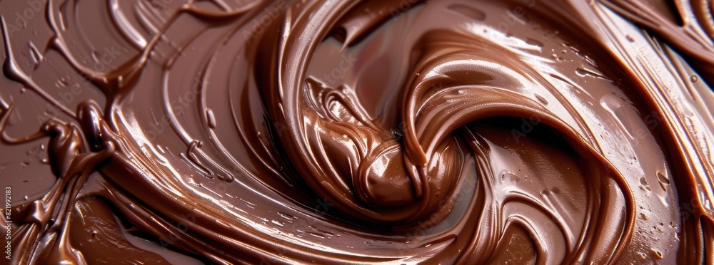 Chocolate cream in motion. Chocolate cream in motion.