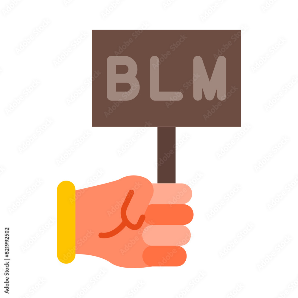 Black Lives Matter  Vector Flat Icon Design