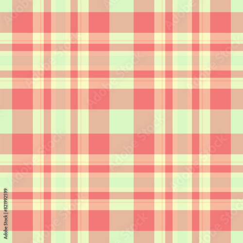 Seamless vector texture of background plaid pattern with a check textile tartan fabric.