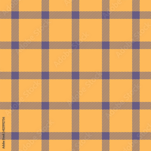 Creativity background textile plaid, t-shirt tartan check vector. Fibrous pattern fabric seamless texture in amber and indigo colors.