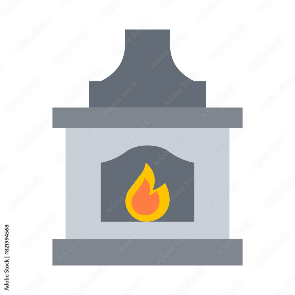 Furnace Vector Flat Icon