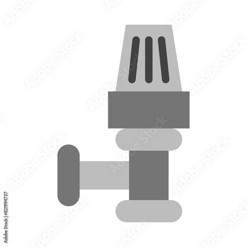 Thermostatic Head Vector Flat Icon