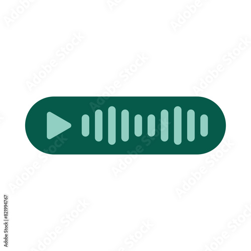 Voice Message Vector Flat Icon