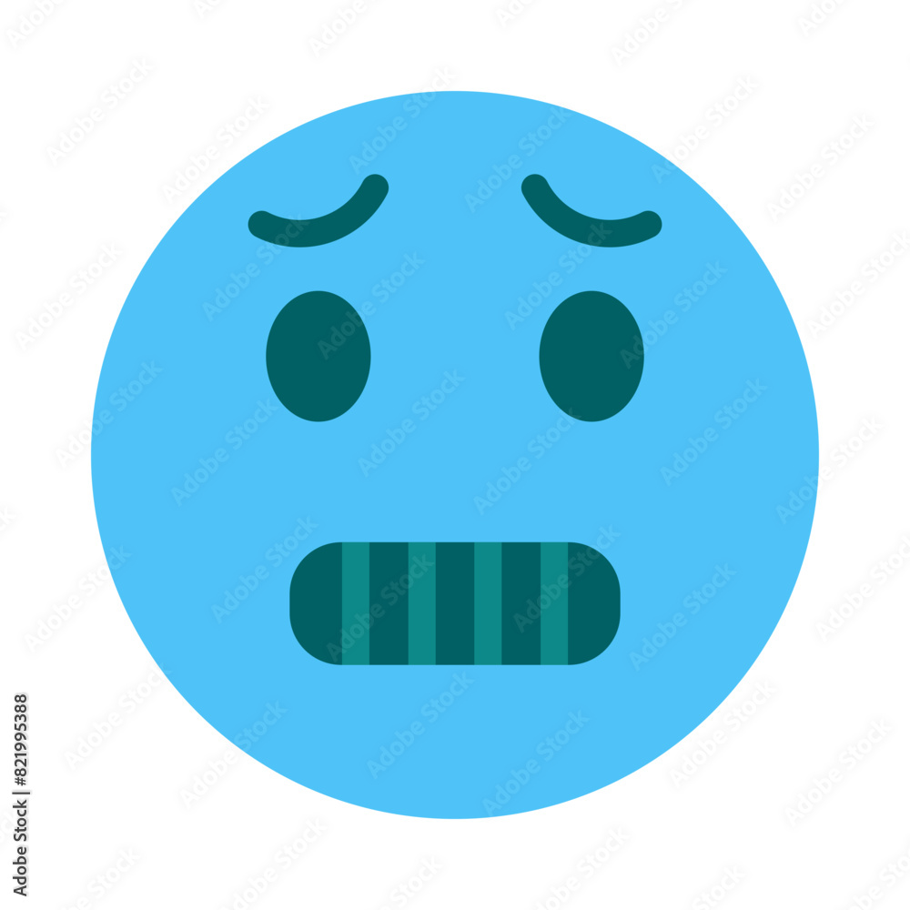 Fototapeta premium Cold Face Vector Flat Icon