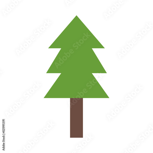 Evergreen Tree Vector Flat Icon