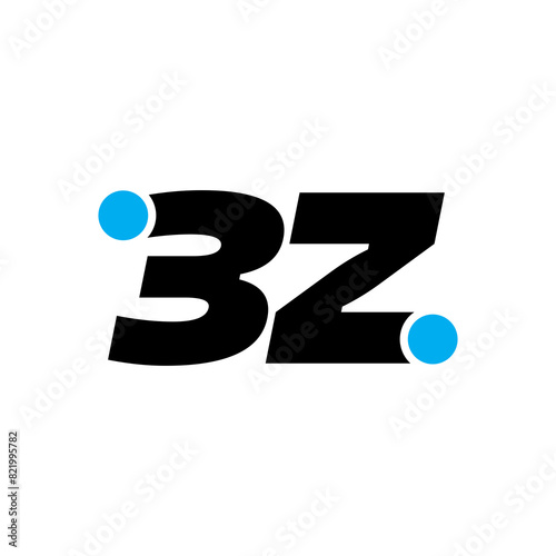 Free Download 3Z brand name initial letters monogram. Art work - GFXLoad