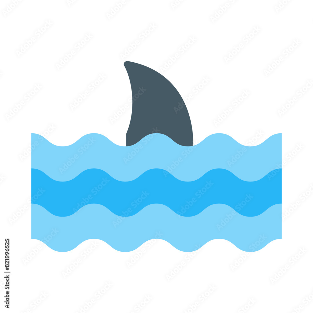 Fins Vector Flat Icon Fins Vector Flat Icon