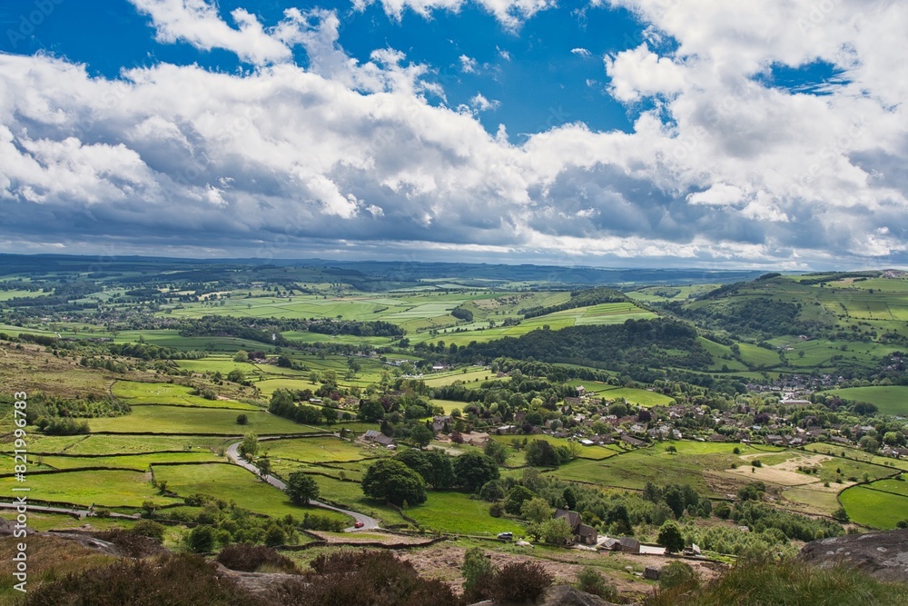 Fototapeta premium District National Park, Curbar Edge, White Edge and Froggatt Edge Walk