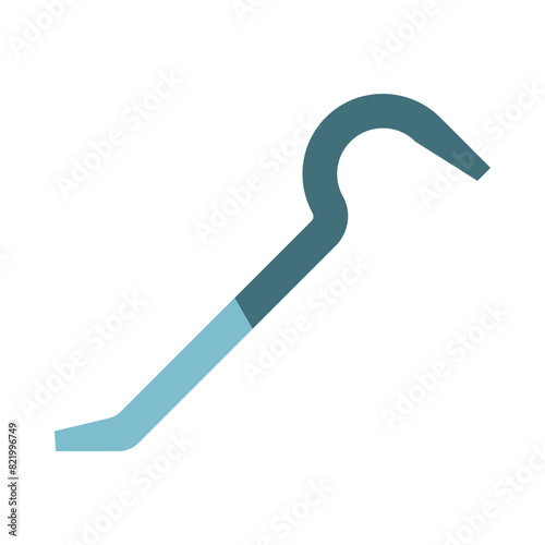 Crowbar Vector Flat Icon