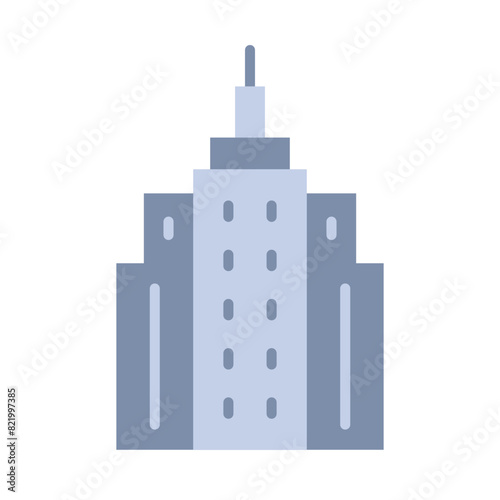 Empire State Building Vector Flat Icon