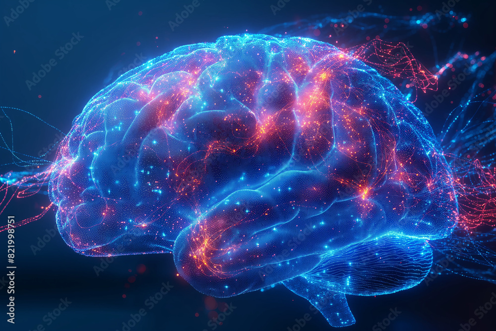 3D brain, an AI made with modern technology, is indolent in the brainwave path