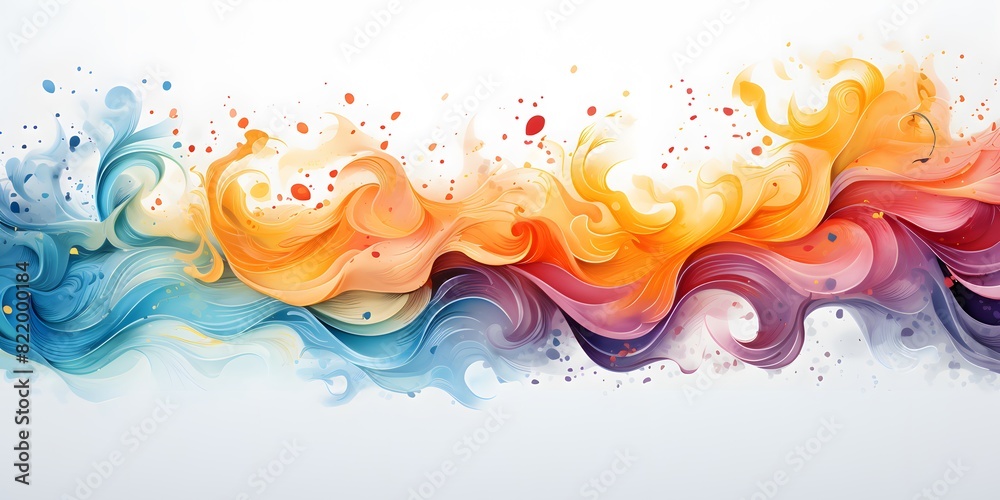 Vibrant Paper Waves Abstract Art Background Vibrant Paper Waves Abstract Art Background