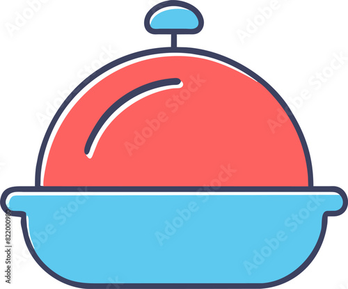cloche food trays, icon offset fill