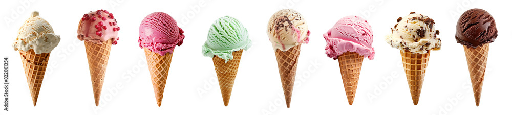 Ice cream gelato png element set on transparent background Ice cream gelato png element set on transparent background