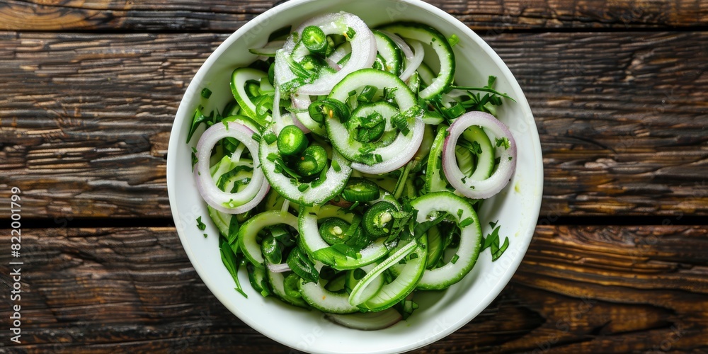 Close-Up of Spiralized Cucumber Salad Close-Up of Spiralized Cucumber Salad