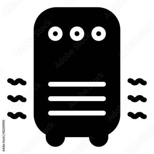 Air Purifier Icon in Solid Style