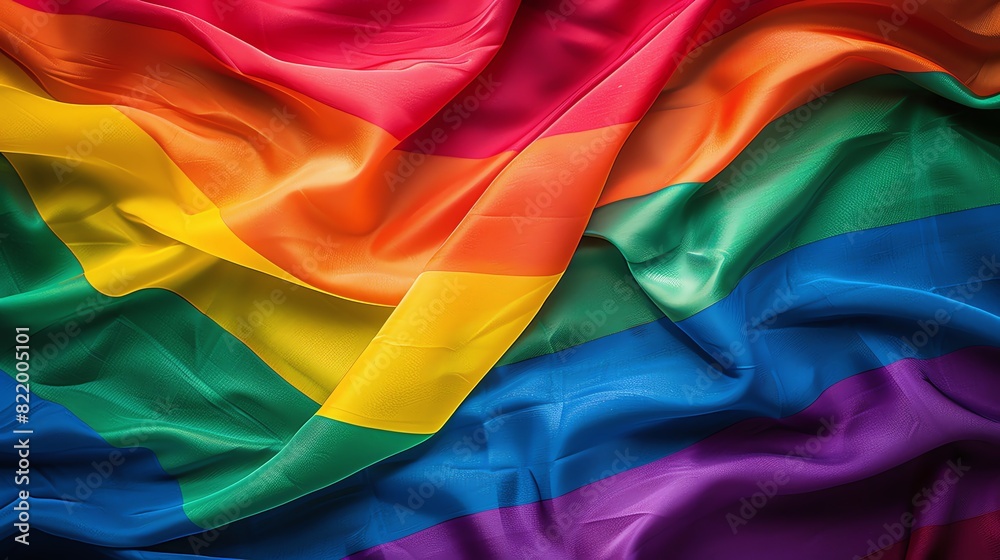 Rainbow Pride Flag in online news outlets covering LGBT issues, pride month LGBTQIA theme