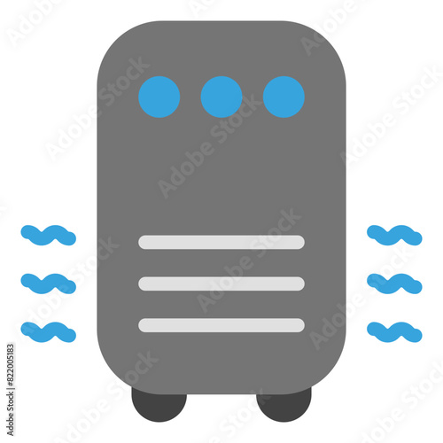 Air Purifier Icon in Flat Style