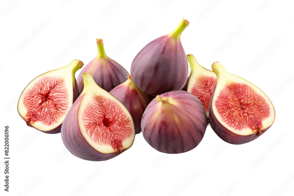 Towering Figs: A Delicious Symphony on a Clear PNG or White Background. Towering Figs: A Delicious Symphony on a Clear PNG or White Background.