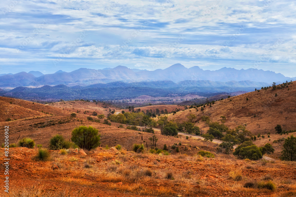 Naklejka premium WP Hucks tele hills