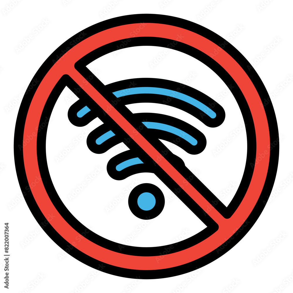 Disconnected Icon in Filled Line Style Disconnected Icon in Filled Line Style