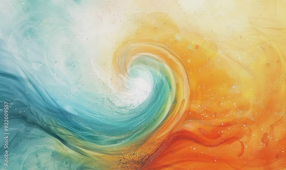 Abstract watercolour with circular background Abstract watercolour with circular background