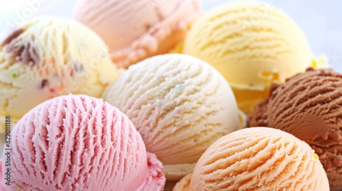 Ice cream sweet food illustrattion generated by AI