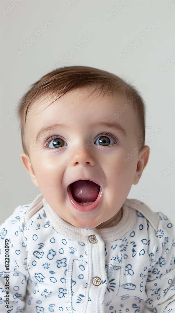 Astonished Infant Captured During Startling Moment Astonished Infant Captured During Startling Moment