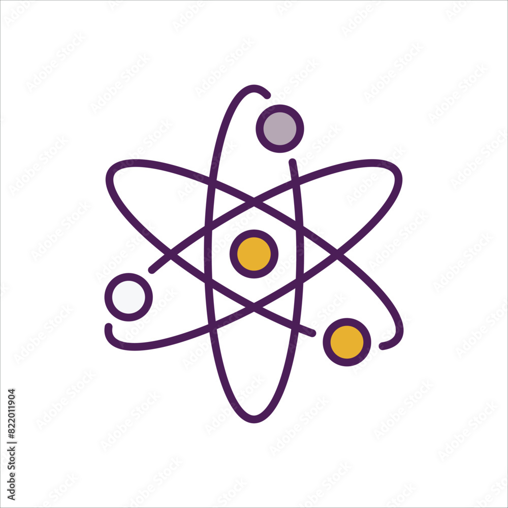 Atom Icon editable stock vector icon Atom Icon editable stock vector icon
