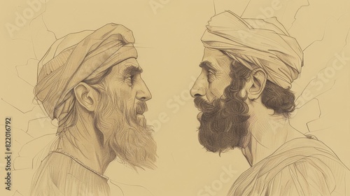 Vision of Daniel’s Prayer for His People - Biblical Watercolor Illustration