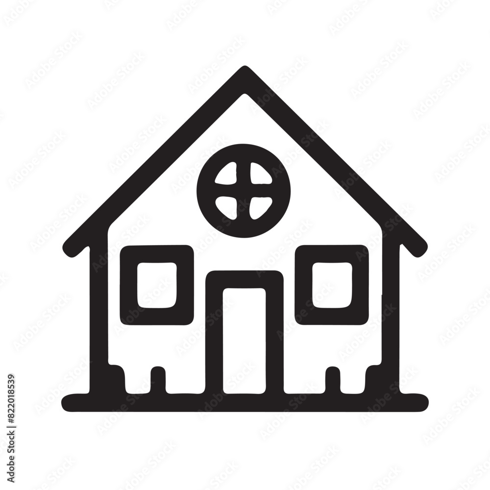 Home line art Icon, home icon vector Home line art Icon, home icon vector
